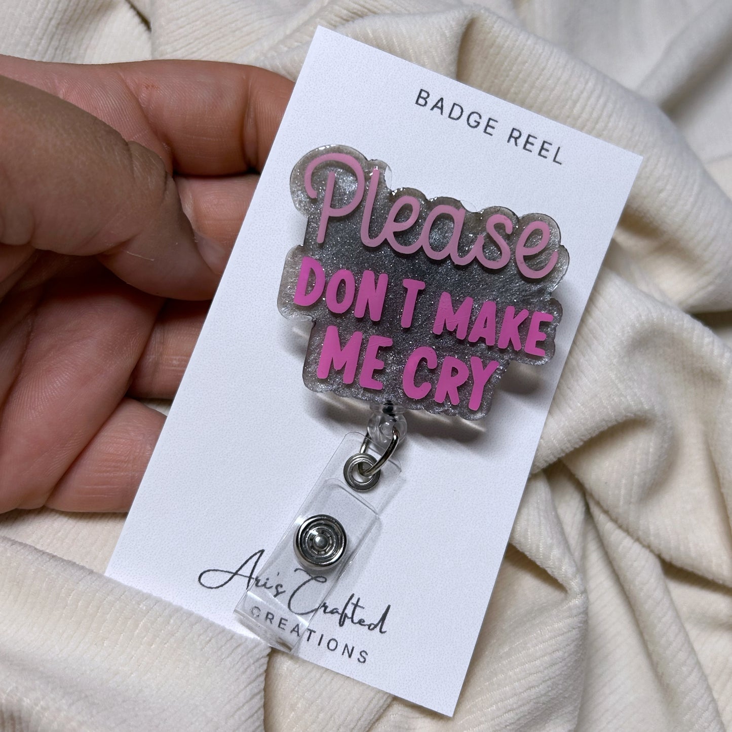 please don't make me cry - badge reel