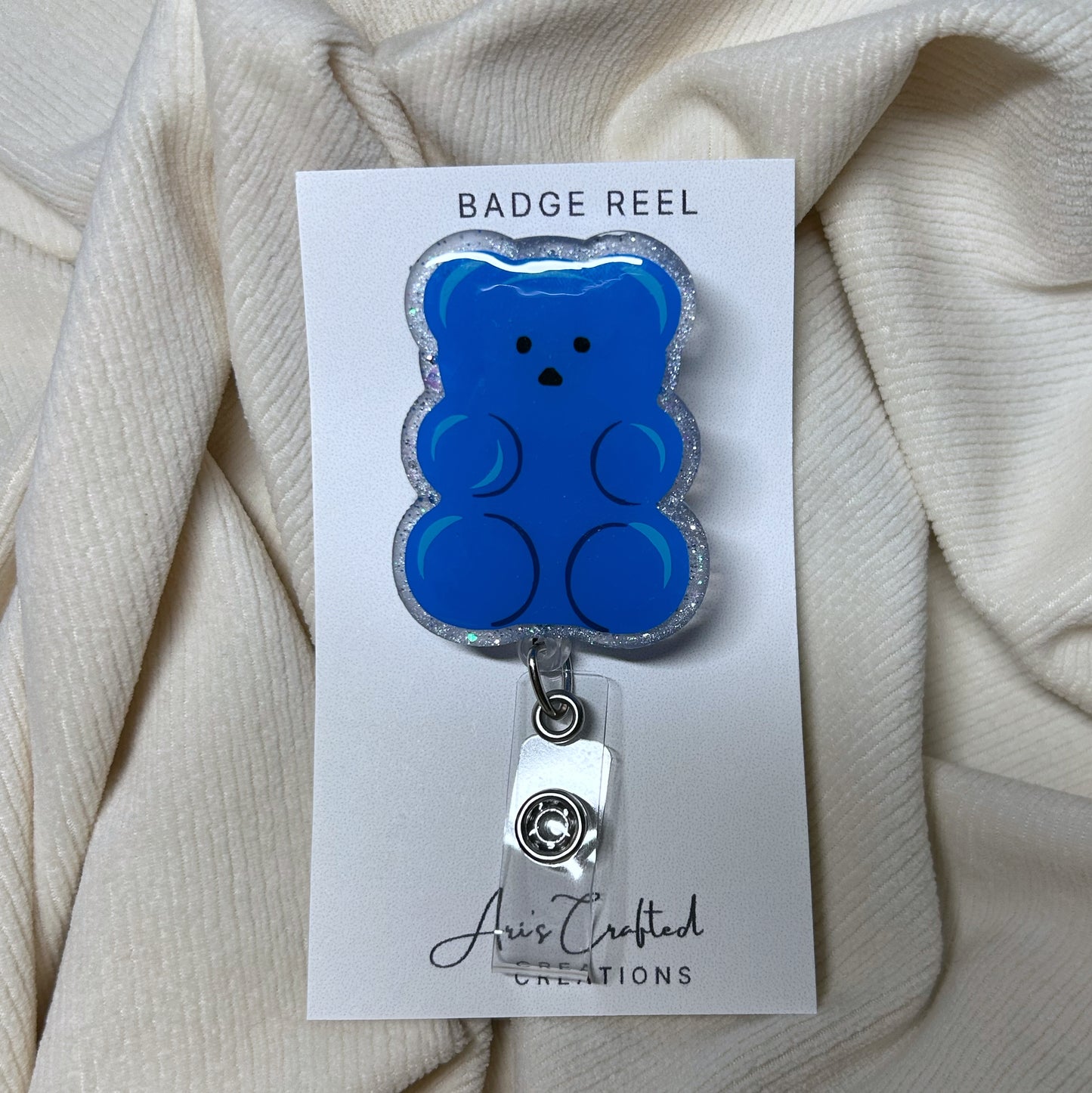 gummy bear - badge reel